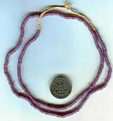 African Trade Beads Vintage Venetian Or French Old Purple Old Glass Seed Beads • $9