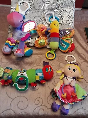 Bundle Of Baby Sensory Toys Including Freddy Firefly Lamaze Toy/Princess Sophie • £10.95