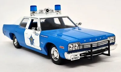 Greenlight 1/24 - Dodge Monaco 1974 Chicago Police Dept Diecast Model Car • $74.46