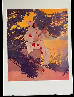 Maxfield Parrish “Pierrot’s Serenade” Original 1908 Print 30 Favorite Paintings • $75