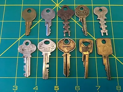 Lot Of 10 Vintage Antique Keys Possibly Car Related?     Ja40 • $15