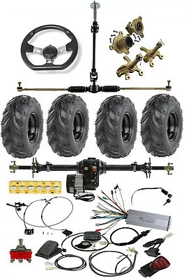 ATV Go Kart Trike 30  Rear Axle Kit Wheels 48V 1000W Differential Motor Go Cart • $959.58