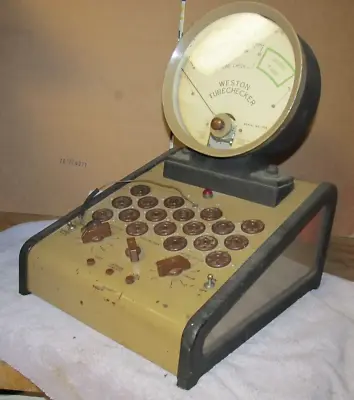 RARE 1930`s Weston 672 Radio Repair Shop Counter Top Tube Tester Checker • $350