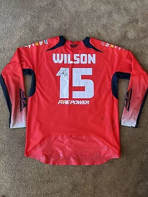 Dean Wilson Honda Race Worn SWX Motocross Supercross Signed 2023 Jersey Genuine • $349.99