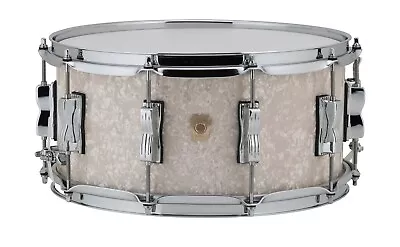 Ludwig Classic Maple 5 X14  Vintage White Marine Kit Snare Drum USA Made Dealer • $549