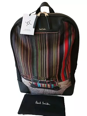 Paul Smith Backpack Laptop Work Bag Covent Garden Mini Cooper Leather Trim BNWT • £295