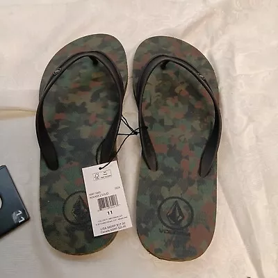 Volcom Men's Rocker Flip Flop Sandal Dark Camo Size 11US • $15.99