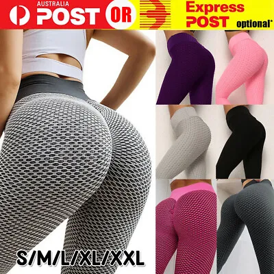 $21.99 • Buy TikTok Women Yoga Pants Leggings High Waist Anti Cellulite Butt Lift Gym Fitness