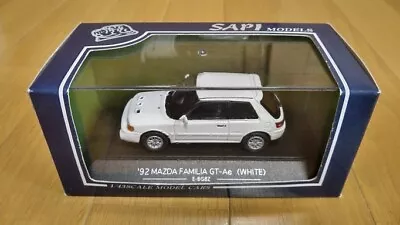 SAPI MAZDA FAMILIA Mazda Familia 1992 GT AE White White 1/43 Out Of Print Rare • $72.88