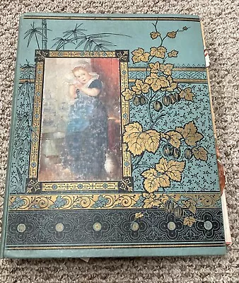 Large Vtg 1930’s-40s Scrapbook 100+ Valentine-Easter-Christmas Cards FABULOUS!!! • $100