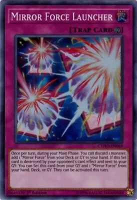 X1 Mirror Force Launcher - CYHO-EN069 - Super Rare - 1st Edition Yu-Gi-Oh! M/NM • $1.64