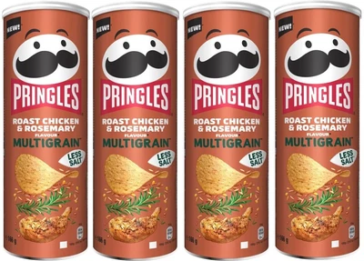 £10.99 • Buy Pringles Multigrain Roast Chicken & Rosemary (4 X 166g) *BB: 28/11/23*