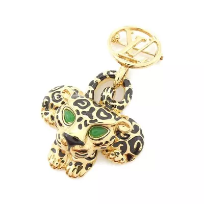 Louis Vuitton  M67191 Brooch Leopard Gold Used From Japan • $748