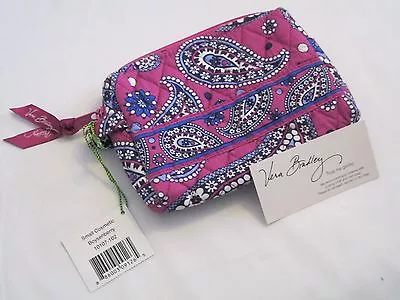 Vera Bradley SMALL COSMETIC Case BRUSH Bag MAKEUP For PURSE Tote BACKPACK  NWT • $29.95