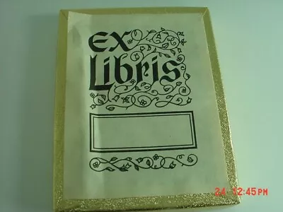 Vintage Antioch Bookplates Ex Libris Gummed Home Library Bookplates 42 In Box • $17