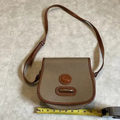  Dooney & Bourke Handbag Crossbody Purse Bag All Weather Leather Tan USA Beige • $33.77