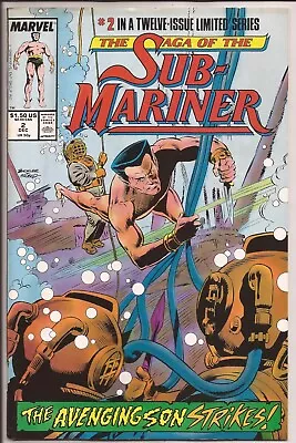 Saga Of The Sub-Mariner #2 FN/VF 7.0 Off-White Pages (1988 Series) • $4