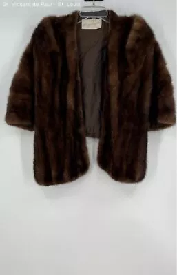 Vintage Margulis Furs - Brown Fur Coat - Clayton -Women's Size S • $35.99