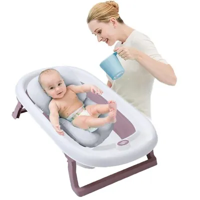 Portable Foldable Bath Tub Bathing & New-born Baby Bath Pad Black For Kids   • £35.99
