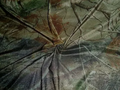 Camo Realtree Lycra 4-way Wicking Odor Block Fabric 1 Yd X 36  #57 • $9.07