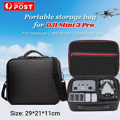 $35.98 • Buy Portable For DJI Mini 3 Pro Drone Accessories Storage Box Hard Case Handbag New