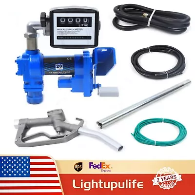 20 GPM Gasoline Anti-Explosive Fuel Transfer Pump 12V DC Diesel Gas Refill Kit • $226.80