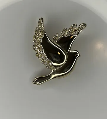 Beautiful Vintage MONET Rhinestone Bird Brooch New • $21