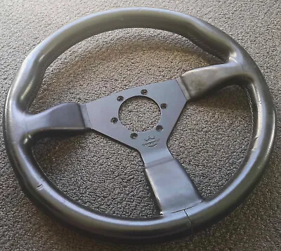 Personal Grinta Black Leather Steering Wheel 350mm Rare Jdm Vip Momo Nardi Tvr • $250