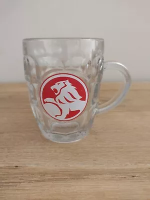 Holden Dimpled Handle Beer Pint Glass Red Lion Logo Mancave Collector Car Heavy • $18.99
