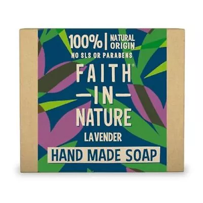 Faith In Nature Natural Lavender Hand Soap Bar Relaxing Vegan & Cruelty Free • £4.45