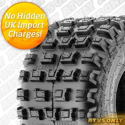 18x10x8 YFZ450 TERACHE ATV QUAD REAR TYRE YAMAHA E MARKED MOTOCROSS RACE ROAD • £84.99