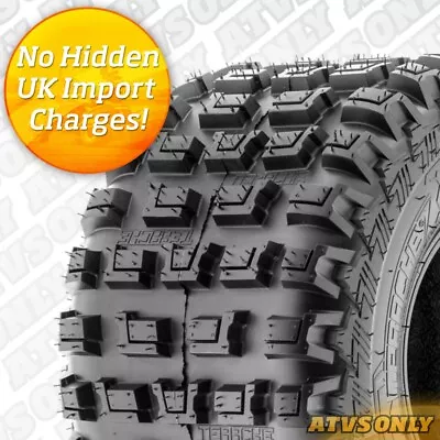 18x10x8 YFZ450R TERACHE ATV QUAD REAR TYRE YAMAHA E MARKED MOTOCROSS RACE ROAD • £84.99