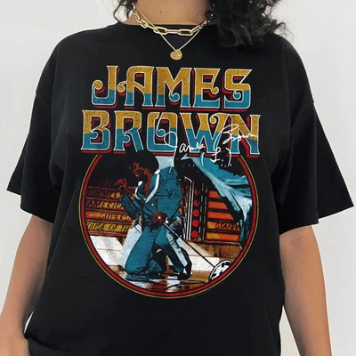 $17.99 • Buy Hot James Brown Singer Shirt Rare Black All Size Tee H1595
