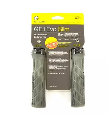 Ergon GE1 Evo Factory Slim Mountain Bike Grips Frozen Stealth • $33.85