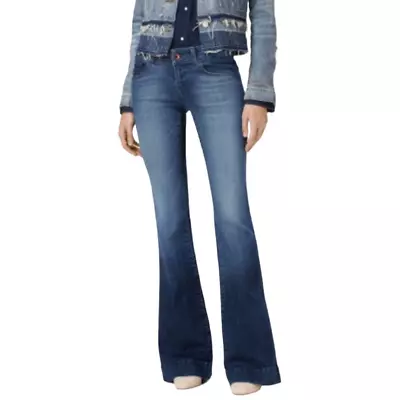 J BRAND Love Story Trouble Midrise Flare Leg Denim Jeans Sz 26 • $55