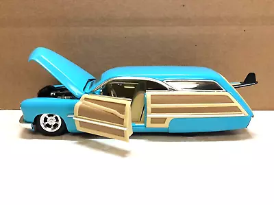 Hot Wheels  Custom Merc Woody  1/18 Scale Opening Doors Hood • $18