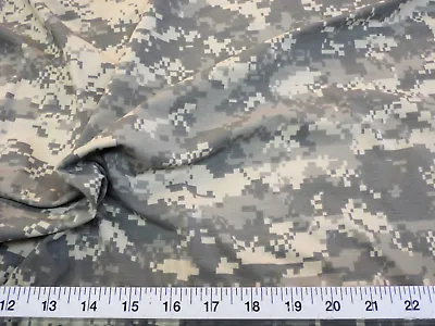 Fabric Polyester  Spandex 4 Way Stretch Digital Desert Camouflage Microban LY919 • $8.99