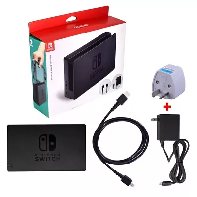 Original Nintendo Switch Charging Dock+AC Adapter Power Cable+HDMI CABLE Set TV • $86.99