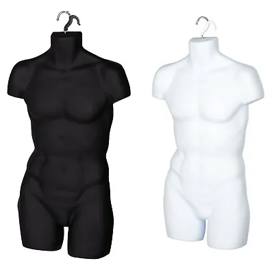 £11.99 • Buy Male Hanging Body Form Full Retail Mannequin BLACK, WHITE