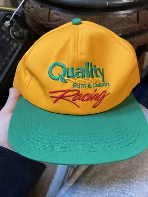 Quality Racing K Product Hat Yellow And Green Vintage Deadtsock • $15
