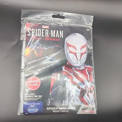 Marvel Spiderman 2099 Adult Costume Fabric Mask New GameStop Exclusive • $14.97