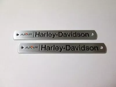 Vintage AMF Harley Davidson Gas Tank Badges Emblems Shovelhead LH/RH Set • $153.71