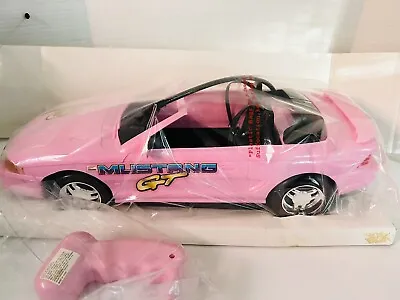 Mustang Gt Pink Convertible Remote Control 17” Car Great For Barbie Dolls • $50.94