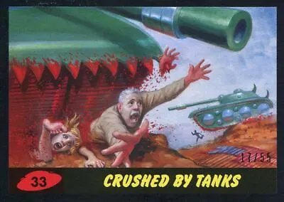 Mars Attacks The Revenge Black [55] Base Card #33 Crushed By Tanks • £7.19