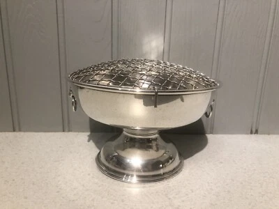 £24 • Buy Vintage Large Viners Of Sheffield Alpha Silver Plate Rose Bowl