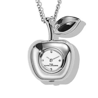 NEW Marc Jacobs The Bauble Women's Silver Dial Necklace Watch 20179307 MSRP $250 • $44.95