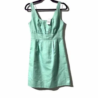 J. Crew Sydney Tea Dress Style 11427 Size 4 Pockets Mint  Sleeveless NWT • $28