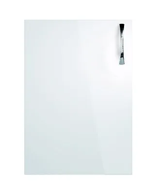 Magnets  Base Wall Hiline Kitchen Door Slab 595 Wide X 715mm High WHITE GLOSS • £28.80