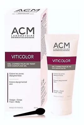 Skin Camouflage Gel VITICOLOR Vitiliginous Skin Coloration Face And Body 50ml • $19.90