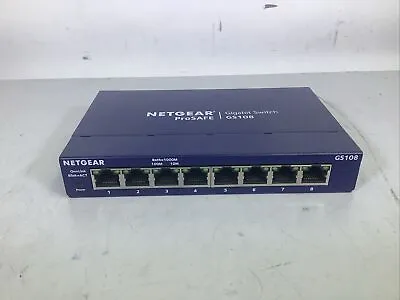 NETGEAR 8-Port Gigabit Ethernet Unmanaged Switch (GS108) V4 - NG N4D • $13.50